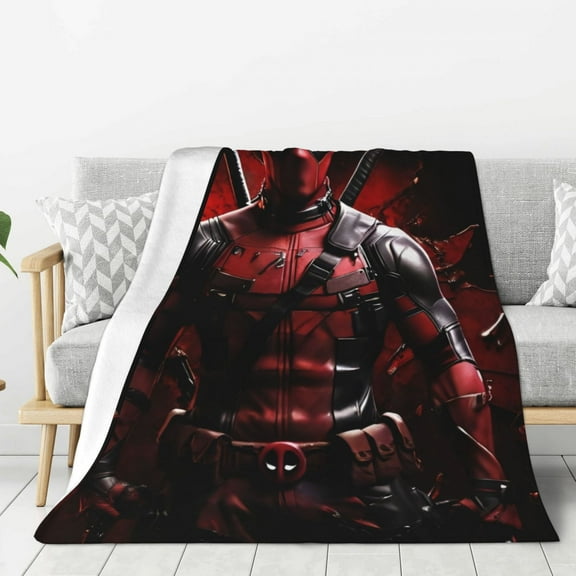 Deadpool & Wolverine Blanket,Throw Blanket for Adults and Kids,Soft Plush Fleece Blanket for Bed,Couch,Travel,Cozy Queen Size Blanket,80"x60"