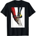 thumbnail image 1 of Deadpool & Wolverine Claw Touch Poster DTG Print Unisex T-Shirt, 1 of 5