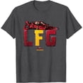 thumbnail image 1 of Deadpool & Wolverine LFG Dogpool Chilling DTG Print Unisex T-Shirt,Dark Heather Grey Color,Size M, 1 of 5