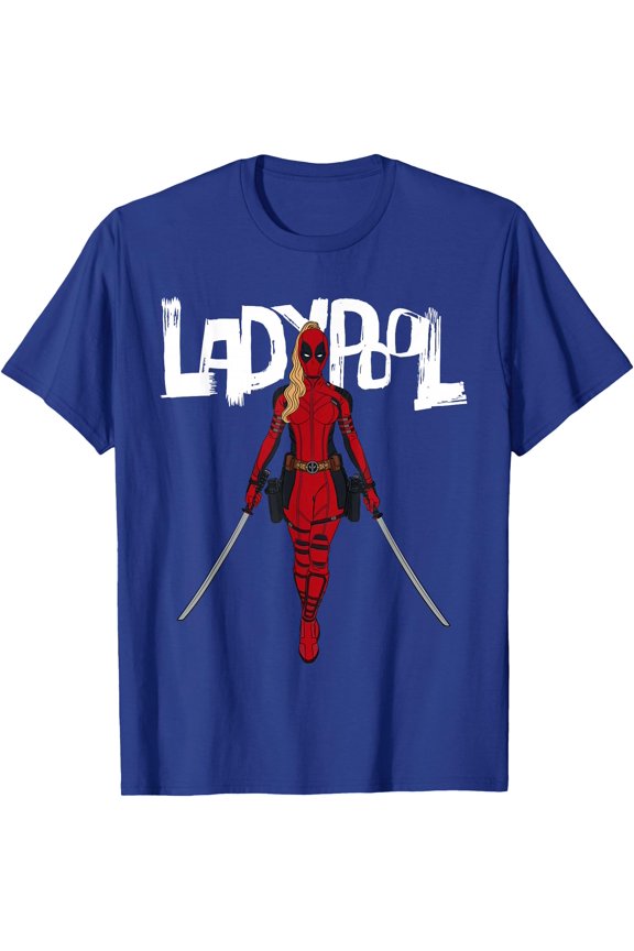 Deadpool & Wolverine Ladypool Cool DTG Print Unisex T-Shirt