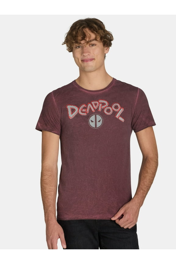 Men’s & Big Men's Mineral Wash Graphic Tee, Sizes S-3XL