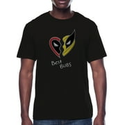 Deadpool & Wolverine, Mens Graphic Tee, Heart Split, Sizes S-3XL