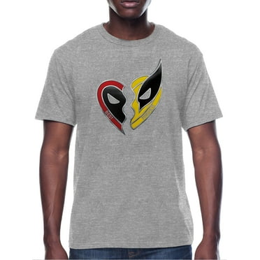 Deadpool & Wolverine, Men's Graphic Tee, Split locket, Sizes S-3XL
