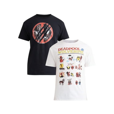 Deadpool & Wolverine Men's and Big Men's Cotton Graphic Tee, 2-Pack, Sizes S-3XL