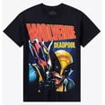 thumbnail image 1 of Deadpool & Wolverine Mens T-Shirt - Deadpool Reflects in Wolvy Claws Jumbo Print, 1 of 1