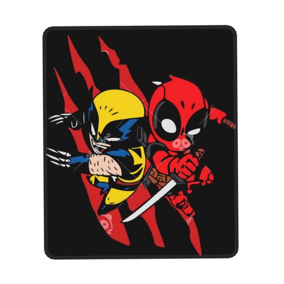 Deadpool And Wolverine Mouse Pad,Non-Slip Rubber Base MousePads for Office Laptop, Gaming Mouse Pad, Desk Pad Office Supplies,Office Decor,Desk Decor 7 x 8.6 inch