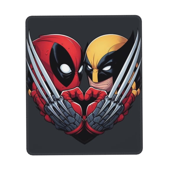 Deadpool And Wolverine Mouse Pad,Non-Slip Rubber Base MousePads for Office Laptop, Gaming Mouse Pad, Desk Pad Office Supplies,Office Decor,Desk Decor 7 x 8.6 inch