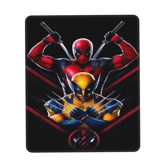 Deadpool And Wolverine Mouse Pad,Non-Slip Rubber Base MousePads for Office Laptop, Gaming Mouse Pad, Desk Pad Office Supplies,Office Decor,Desk Decor 7 x 8.6 inch