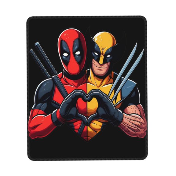 Deadpool And Wolverine Mouse Pad,Non-Slip Rubber Base MousePads for Office Laptop, Gaming Mouse Pad, Desk Pad Office Supplies,Office Decor,Desk Decor 7 x 8.6 inch