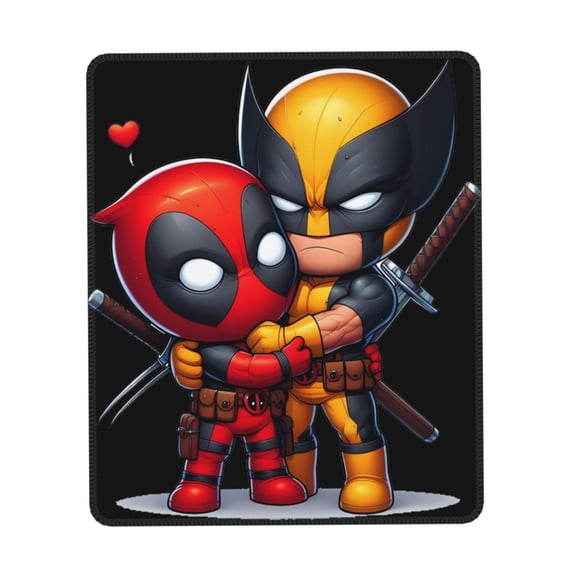 Deadpool And Wolverine Mouse Pad,Non-Slip Rubber Base MousePads for Office Laptop, Gaming Mouse Pad, Desk Pad Office Supplies,Office Decor,Desk Decor 7 x 8.6 inch