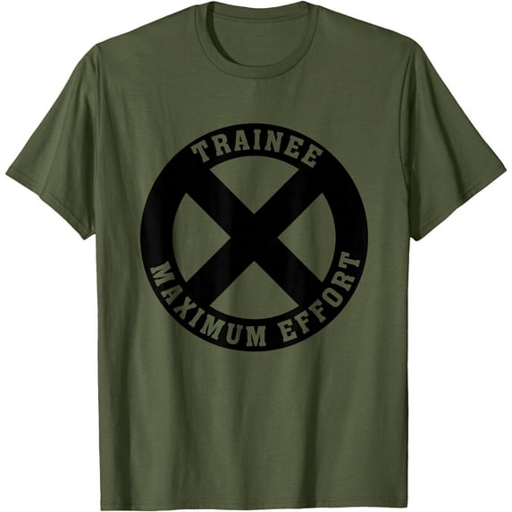 Deadpool X-Force Trainee Maximum Effort DTG Print Unisex T-Shirt,Military Green Color,Size 4XL