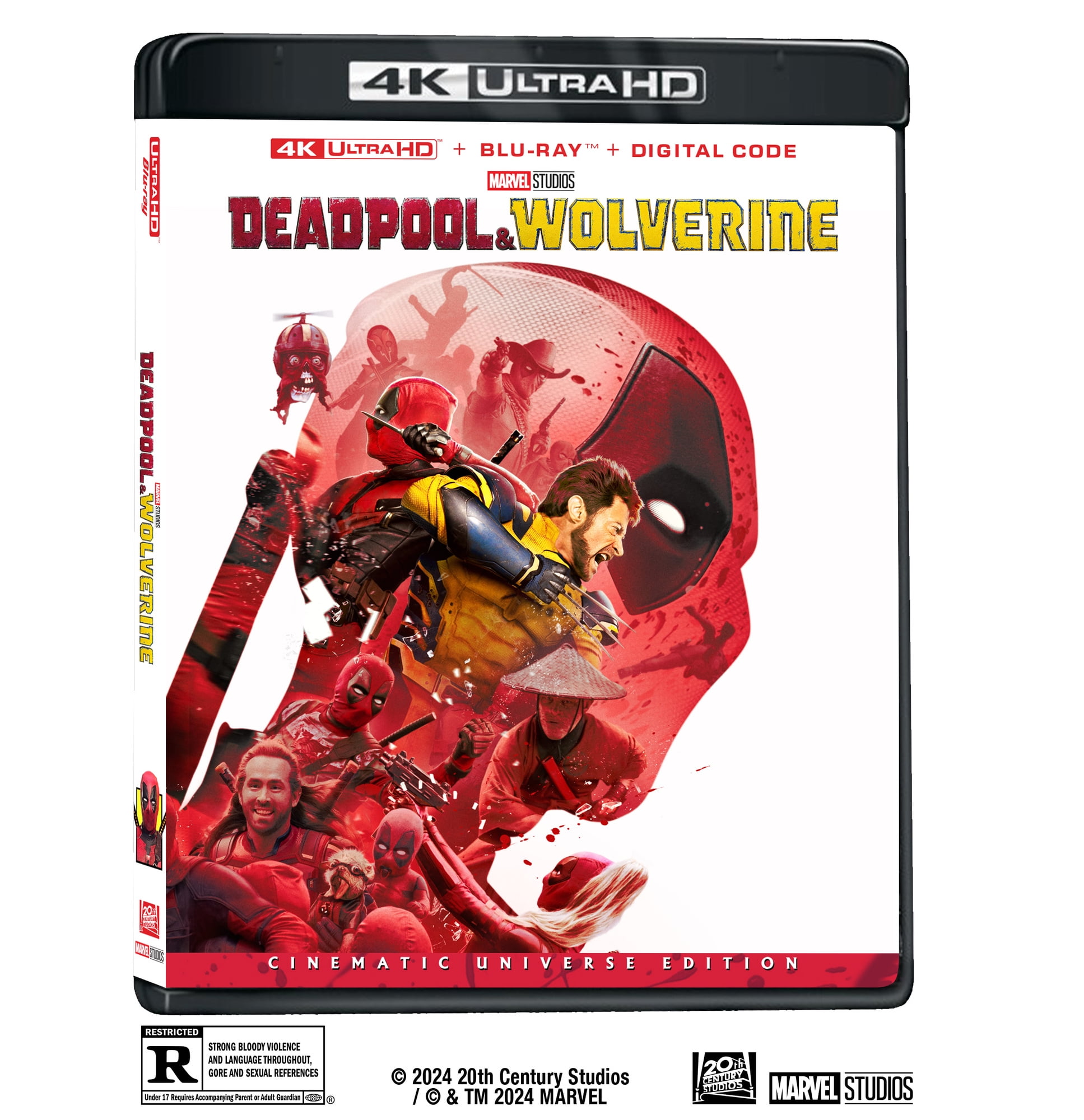 Deadpool and Wolverine (4K UHD + Blu-ray + Digital) Disney Action & Adventure