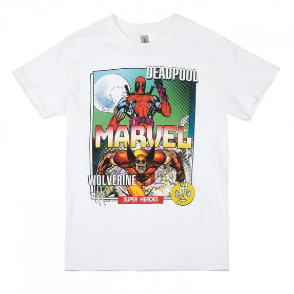 Deadpool and Wolverine Comic Panels T-Shirt-3XLarge