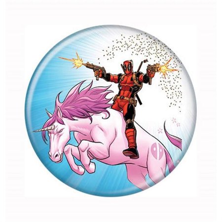 Deadpool bttndpunicornmayhem Deadpool Unicorn Mayhem Button