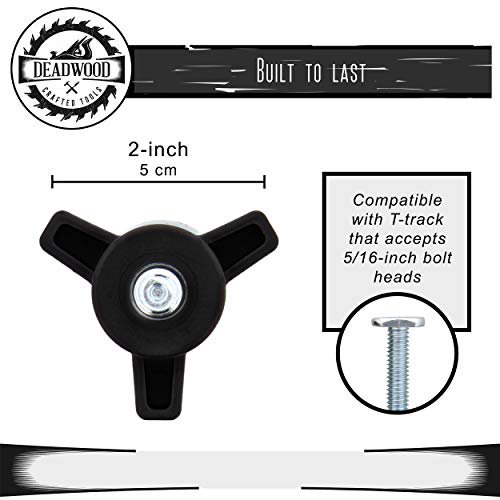 Deadwood Crafted Tools 3 Star Knobs Kit 10pk 5/16in18 Knob Set with