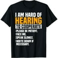 thumbnail image 1 of Deaf Awareness Hearing Aid Implant ASL Cooperate Please T-Shirt, 1 of 4
