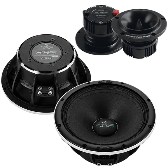 Deaf Bonce Apocalypse 6.5" 400W 4 Ohm + 5" Loud Midrange Car Audio Door Speakers New