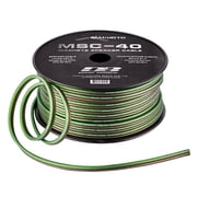 Deaf Bonce Car Audio 12 AWG Oxygen Free Copper Speaker Wire Black/Green Lot Full Spool