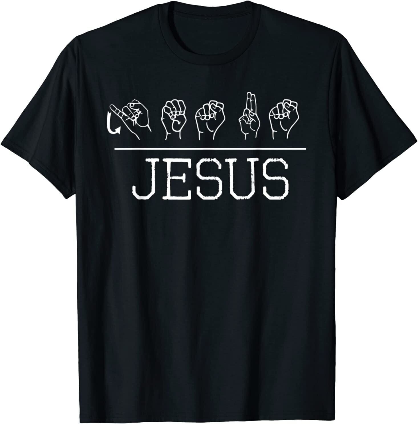 Deaf Christian Faith Name of Jesus ASL Sign Language Shirt TShirt