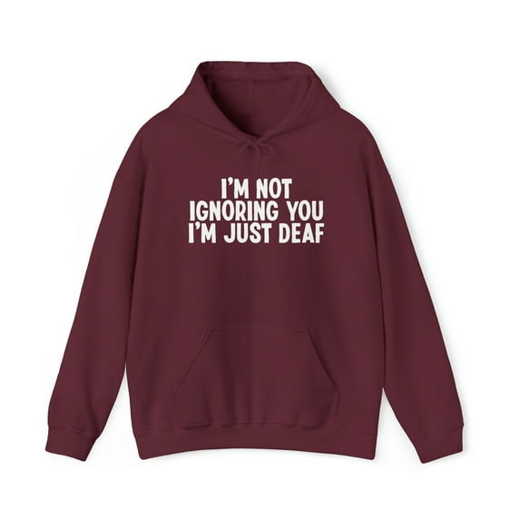 Deaf Hard of Hearing ASL Hoodie, Gifts, Hooded Sweatshirt