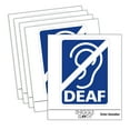 thumbnail image 1 of Deaf Hearing Loss Ear Car Window Bumper Water Bottle Phone Tablet Laptop Waterproof Vinyl Decal Sticker Set 5-Pack - Gloss Finish - 5.0", 1 of 7