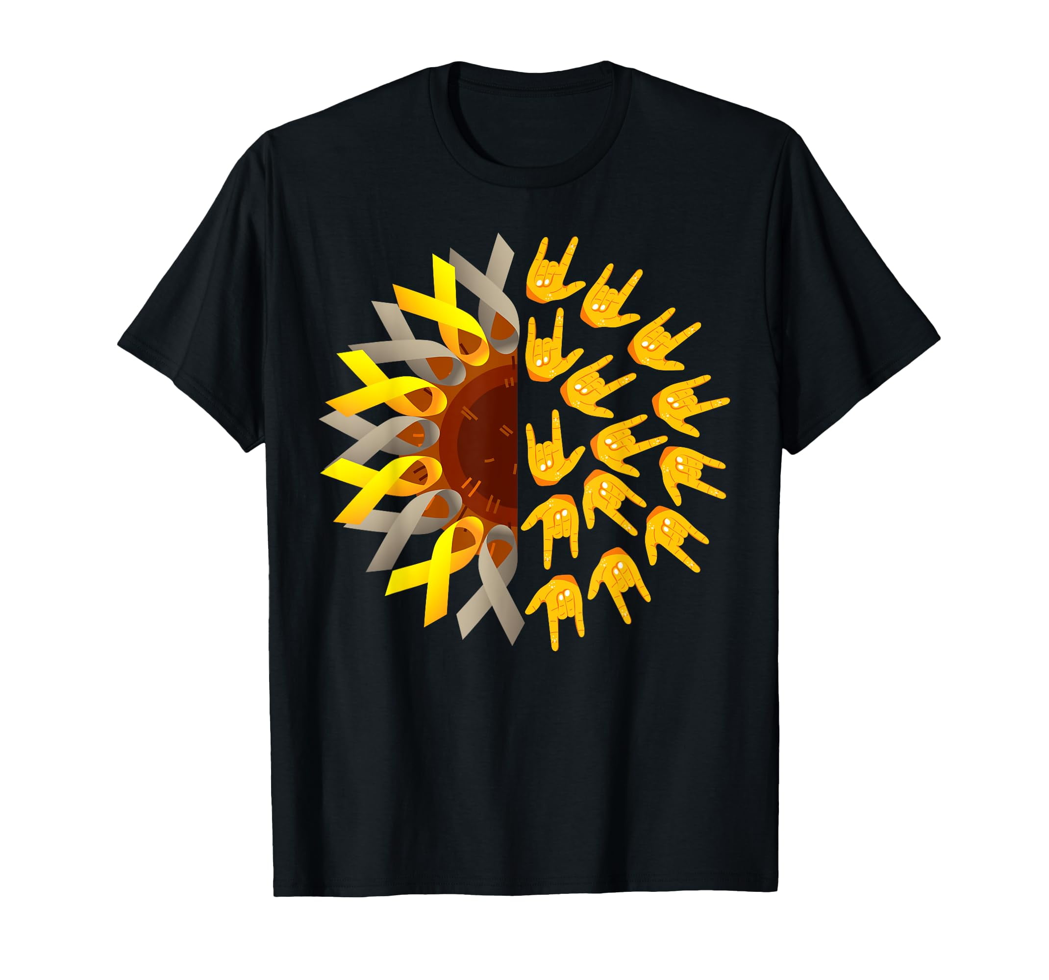 Deaf Pride Cool ASL Sign Language T-Shirt - Walmart.com