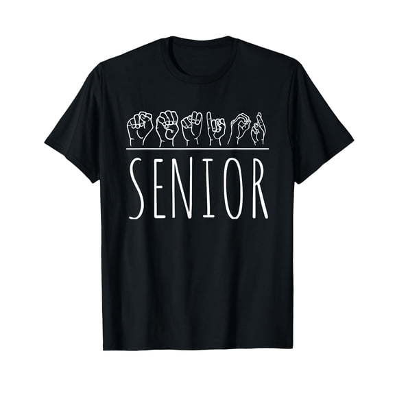 Deaf Pride Senior Graduation ASL Sign Language Gift Shirt T-Shirt