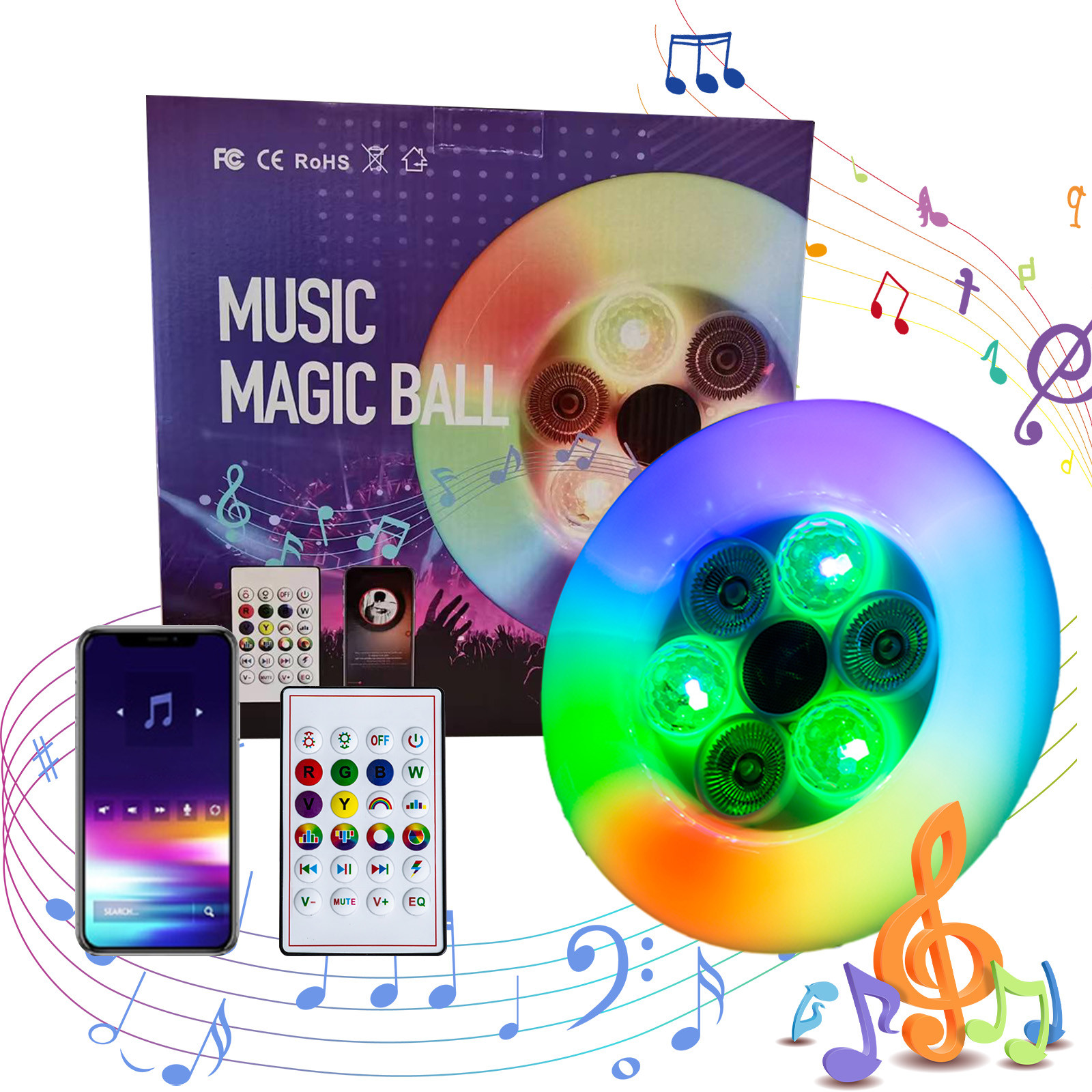 Deagia Bedside Lamps Clearance E27 Screw Lamp Holder, Colorful LED