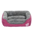 thumbnail image 1 of Deagia Dog Bed for Medium and Large Dogs Comfortable Pet Bed, Ultra Soft Plush Cushion Washable Cozy Soft Pet Bed, Pet Cuddler Non-slip Bottom, Hot Pink M, 1 of 5