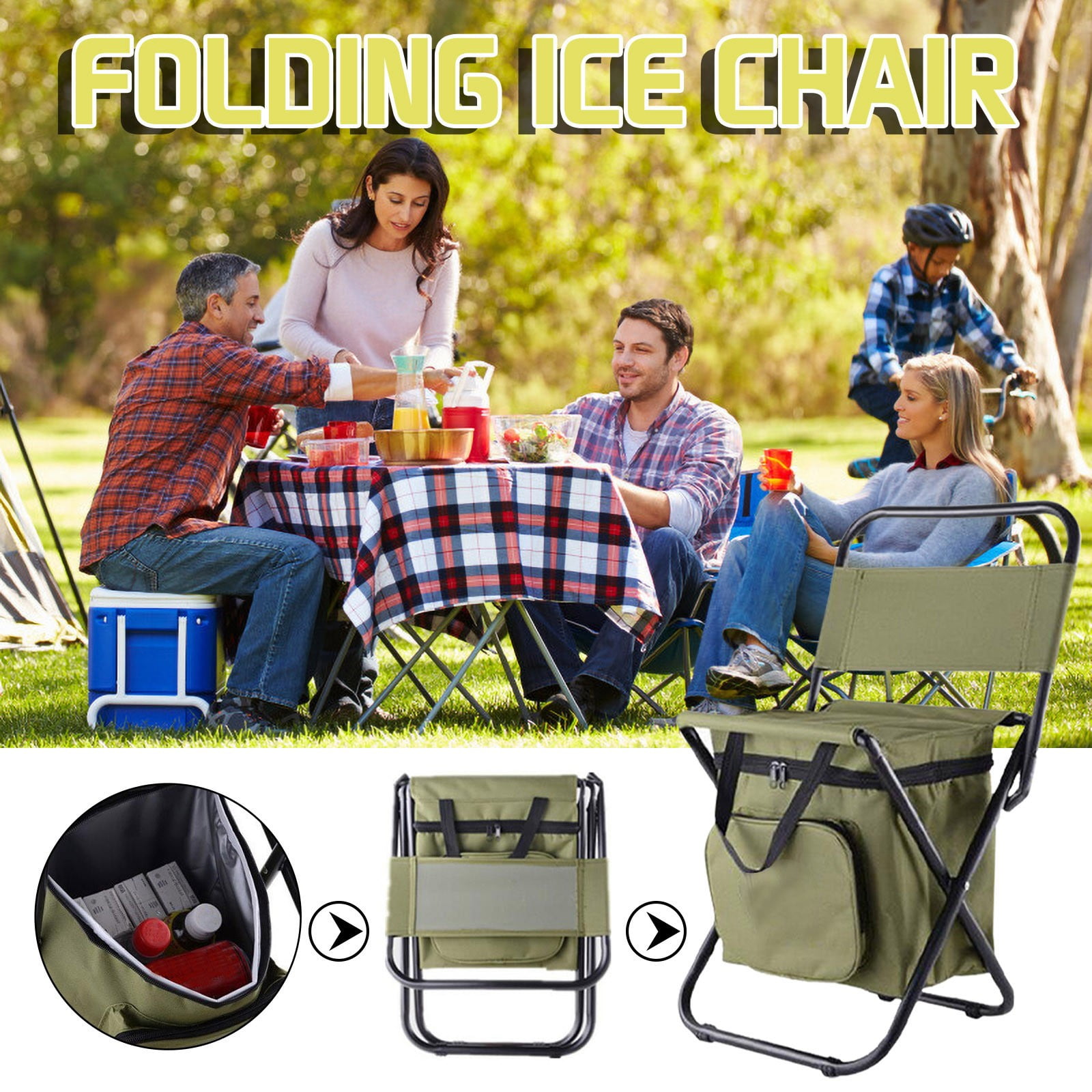 Deagia Hiking Gear Clearance Multifunctional Outdoor Folding Chair