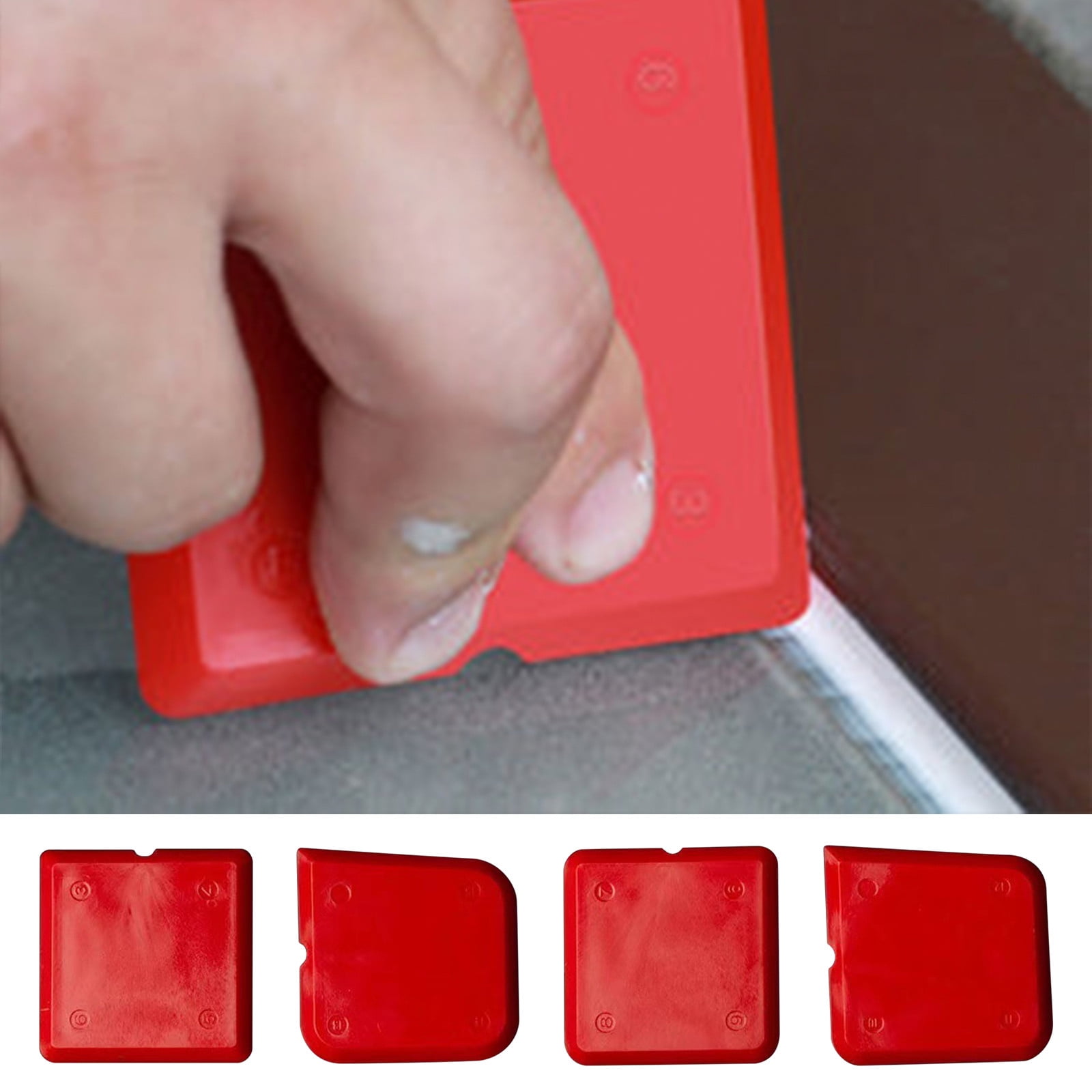 Deagia Home & Office Tools Clearance 4Pcs Glass Glue Scraper Glue