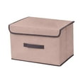 thumbnail image 1 of Deagia Plastic Containers Clearance Cotton and Linen Cloth Covered Storage Box Clothing and Debris Storage Artifacts Household Daily Collapsible Washing Box Organizer Bins, 1 of 9