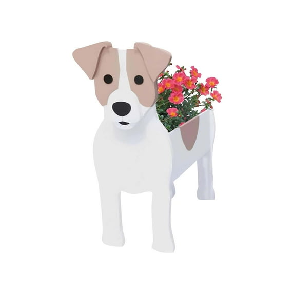 Deagia Power Drill Clearance Dog Flower Pot Planter Cute Pvc Herb Garden Dog Flower Pot Indoor/Outdoor Plant Dog Flower Pot Pet Flower Pot Great Gift for Pet Lovers Gifts for Men Women