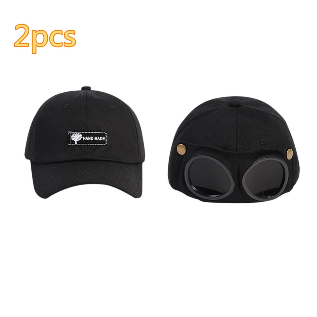 Deagia Sports Equipment Clearance 2In1 Outdoor Hat Glasses Cap Running Baseball Mesh Hat