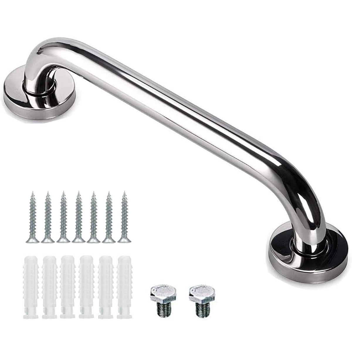 Deago 1 Pack 12" Shower Grab Bar, Stainless Steel Bathroom Grab Bar ...