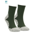 thumbnail image 1 of Deago 1 Pairs Men's Athletic Ankle Socks Low Cut Cushioned Comfort Cotton Running Socks Size 8-12 (Green), 1 of 10