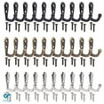 thumbnail image 1 of Deago 10 Pack Wall Mounted Coat Hook Robe Holder Cloth Key Hanger Rustic Hooks with 20 Pieces Screws for Bath Kitchen Garage, 1 of 8