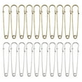 thumbnail image 1 of Deago 100 Pcs 3 Inch Safety Pins Large Heavy Duty Stainless Steel Safety Pins for Blankets, Skirts, Crafts, Kilts (Silver), 1 of 10