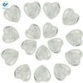 thumbnail image 1 of Deago 10pcs Natural Healing Crystal Quartz Heart Love Worry Stones Set Bulk Polished Pocket Palm Thumb Gemstones Chakra Reiki Balancing (White, 0.8in), 1 of 8