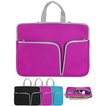 Deago 11/14/15 Inch Laptop Sleeve Bag Waterproof Protective Case with Handles, Portable Slim Computer Notebook Carrying Bag Briefcase Handbag for Men Women - Purple