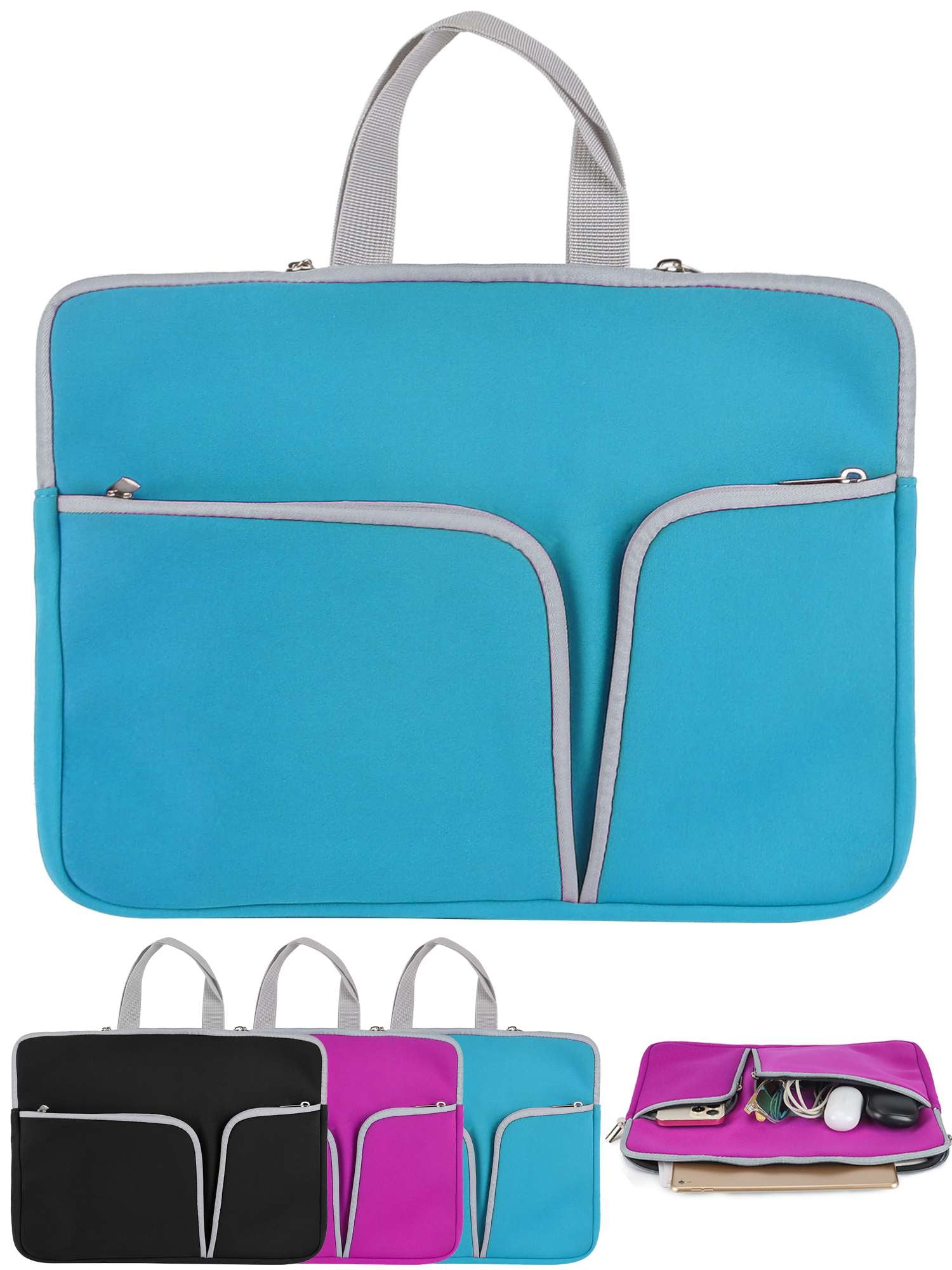 13-14 Inch Laptop Sleeve With Animals On Tree Design - Slim, Shockproof, Water-Resistant Neoprene Case