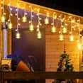 thumbnail image 1 of Deago 11.4 FT 96 LED Window Curtain String Lights Christmas Tree Twinkle Lights 8 Modes Plug in Extendable Fairy Light for Christmas Wedding Party Garden Bedroom Decor (Warm White), 1 of 9
