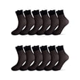 thumbnail image 1 of Deago 12 Pairs Women's Sheer Ruffle Socks Nude Stocking Summer Ultra Thin Cool See Through Silk Ankle Socks for Women, 1 of 8