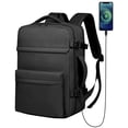 thumbnail image 1 of Deago 15.6 Inch Travel Laptop Backpack for Men Women Flight Approved Luggage Carry On Backpack Water Resistant Computer Bag with USB Charging Port (Black), 1 of 9