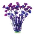thumbnail image 1 of Deago 15.7 Inch Large Aquarium Plants Artificial Plastic Fish Tank Plants Decoration Ornament for Fish, Purple, 1 of 8
