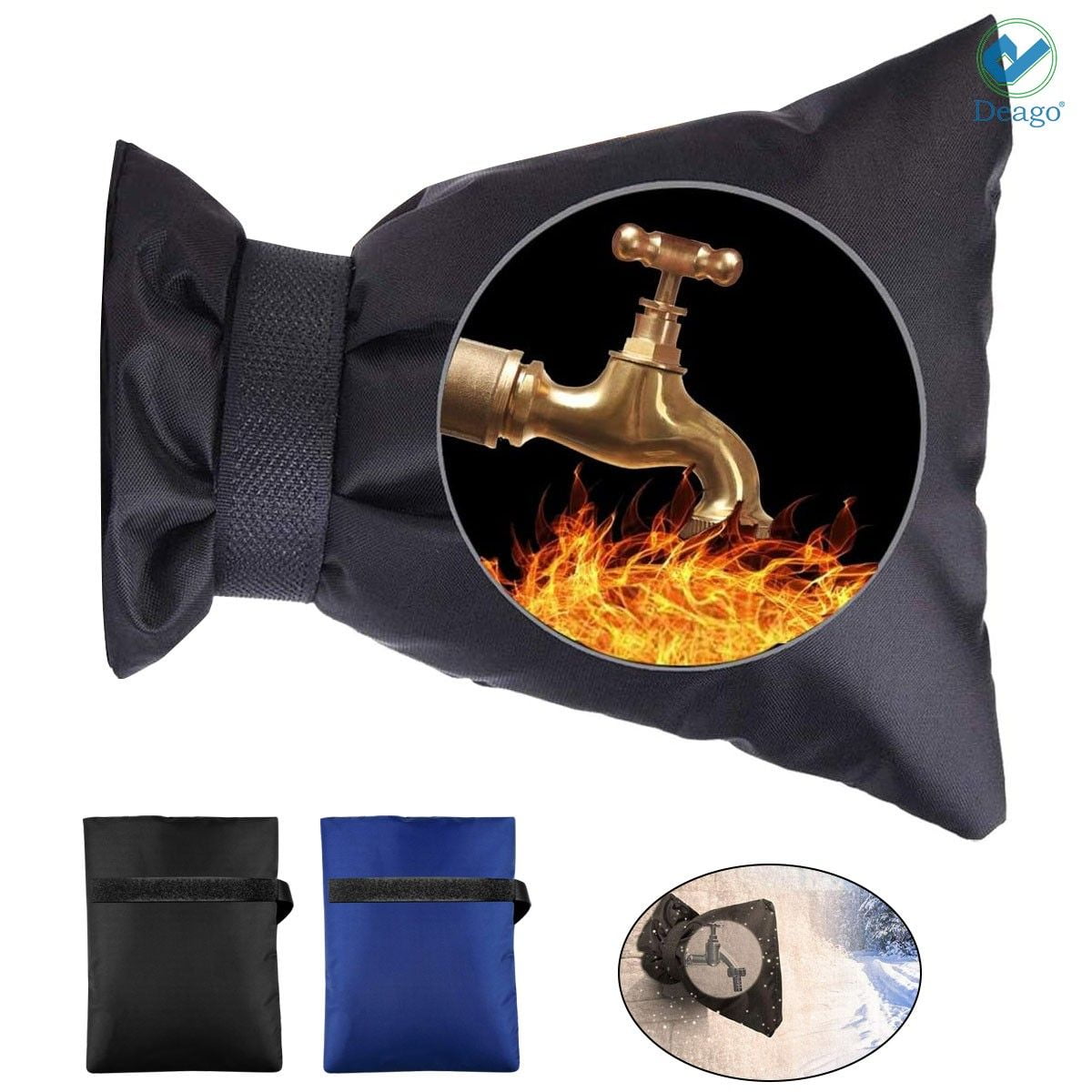 Deago 2Pack Insulated Outdoor Faucet Cover, AntiFreeze Hose Bib