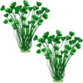 thumbnail image 1 of Deago 2 Pcs 15.7 Inch Large Aquarium Plants Artificial Plastic Fish Tank Plants Decoration Ornament for Fish, Green, 1 of 8