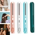 thumbnail image 1 of Deago 2-in-1 Mini Curling Wand Flat Iron Hair Straightener, Mini Dual Purpose Curling Flat Iron, Portable Travel Curling Wand for All Hair Types (Blue), 1 of 9