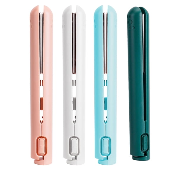 Deago 2-in-1 Mini Curling Wand Flat Iron Hair Straightener, Mini Dual Purpose Curling Flat Iron, Portable Travel Curling Wand for All Hair Types