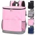 thumbnail image 1 of Deago 20 Can Insulated Cooler Backpack with Waterproof Feature, Pink, 1 of 7